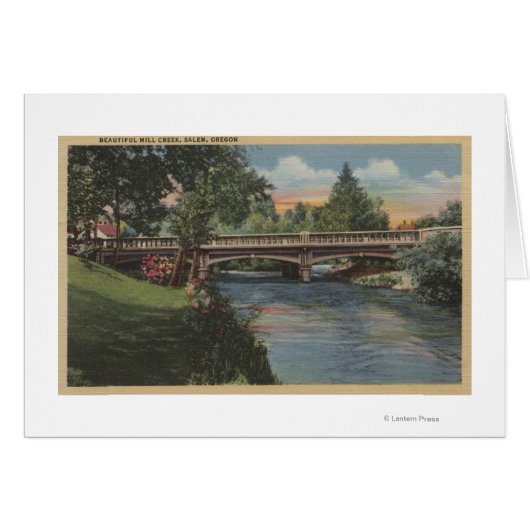 Salem, Oregon - Beautiful Mill Creek Cards (Front Horizontal)
