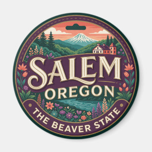 Salem Oregon Capital Pacific Northwest Travel Magnet