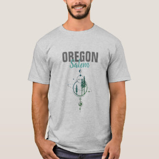 Salem Oregon Geometric Trees T-Shirt