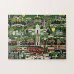 Salem, Oregon Puzzle<br><div class="desc">International artist Jennifer Lake is an amazingly versatile artist. Best known for her detailed folk art paintings, her work is cherished by collectors internationally and in the United States, Canada and Japan. Many of her print series have completely sold out. There are over 400 paintings in the collection and more...</div>