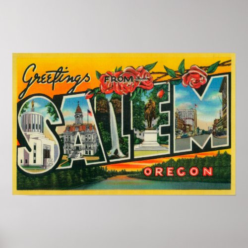 Salem OregonLarge Letter ScenesSalem OR 2 Poster