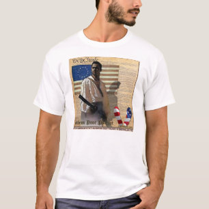 Salem Poor 1776 Black American Patriot T-Shirt