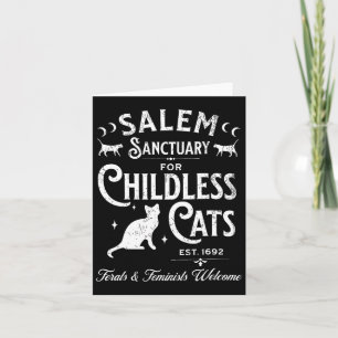 Salem Sanctuary Childless Cat Vintage Witchy Femin Card
