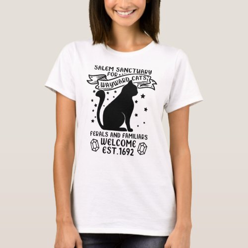 Salem Sanctuary For Cats Halloween Animal T_Shirt