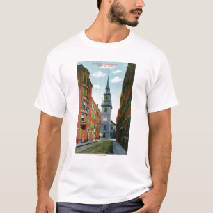 Salem Street View of Old North Church Bldg # 2 T-Shirt