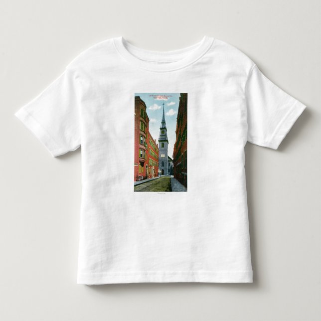 Salem Street View of Old North Church Bldg # 2 Toddler T-shirt (Front)