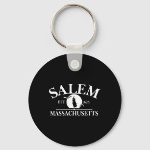 Salem The City Of Witches Machusetts Ma Vintage Keychain