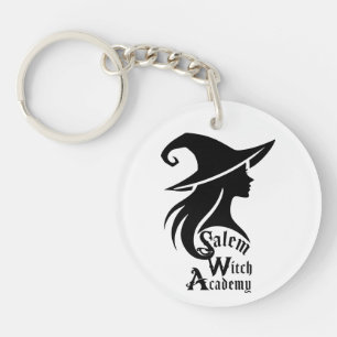 Salem Witch Academy Halloween Wiccan Witches Keychain