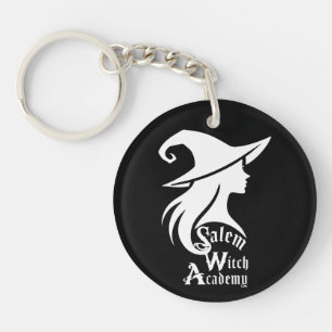 Salem Witch Academy Halloween Wiccan Witches Keychain