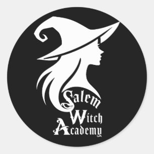 Salem Witch Academy Wiccan Witches Halloween Party Classic Round Sticker