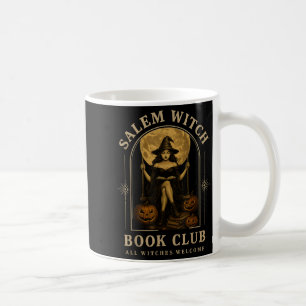 Salem Witch Book Club Bookish Halloween Full Moon Coffee Mug