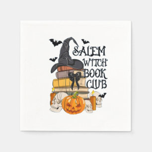 Salem Witch Book Club Halloween Napkins