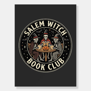 Salem Witch Book Club Halloween Skeleton Design_1 Foam Board