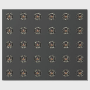 Salem Witch Book Club Halloween Skeleton Design_1 Wrapping Paper