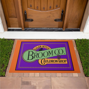 Salem Witch Broom Co. – Cauldrons & Curses Doormat