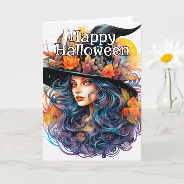 Salem Witch | Happy Halloween Card (Small Plant)