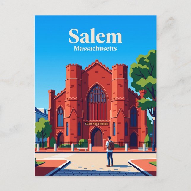 Salem Witch Museum USA Postcard (Front)