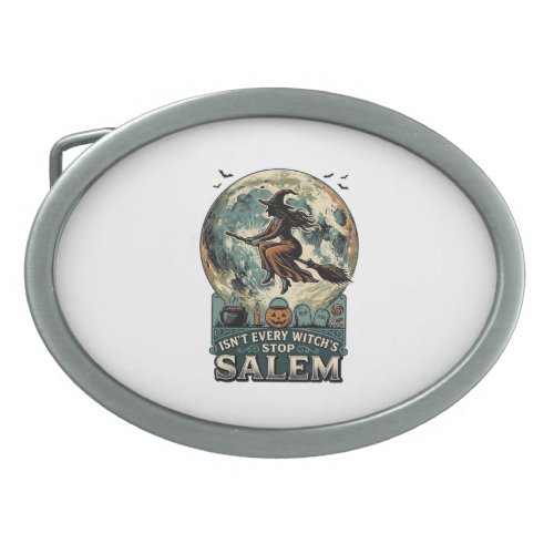 Salem Witch Shirt Vintage Engraving Spooky Humor D Belt Buckle