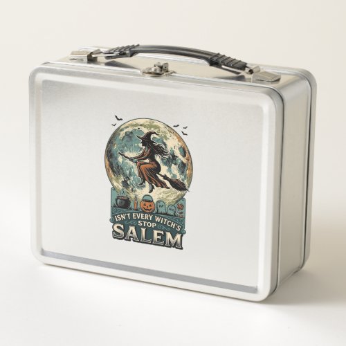 Salem Witch Shirt Vintage Engraving Spooky Humor D Metal Lunch Box