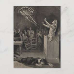 Salem Witch Trial Illustration Postcard