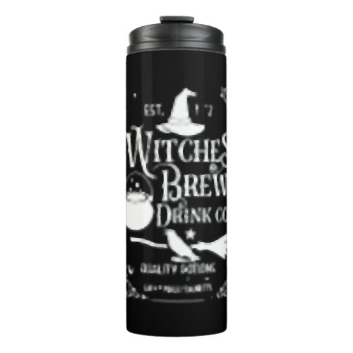 Salem Witches Brew Drink Funny Bartender Halloween Thermal Tumbler