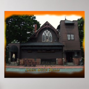 Salem Witches House Poster
