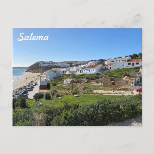 Salema in the Algarve Portugal Holiday Postcard