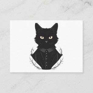 Salem's Enchanted Black Cat Business Card