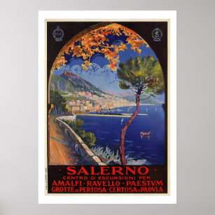 Messina port of Sicily vintage Italian travel ad A-Line Dress for Sale by  aapshop