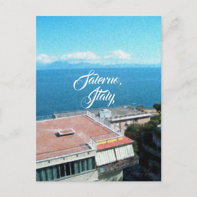 Salerno Southern Italy Postcard (Front)
