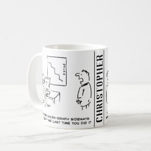 Sales Chart Turned Sideways. Office Humour Coffee Mug