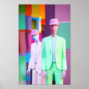 Sales Force Ken Gage Retrowave Poster