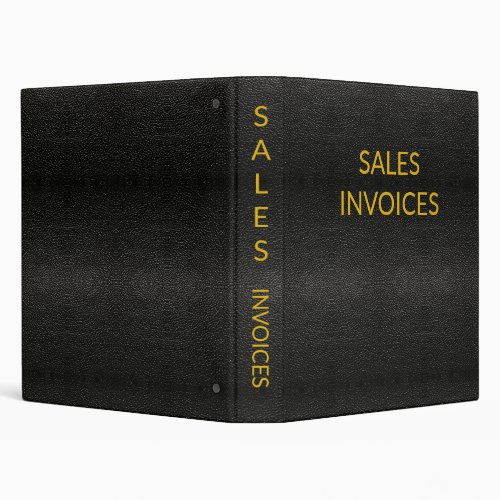 SALES INVOICES 3 RING BINDER