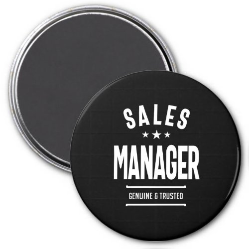 Sales Manager Job Title Gift description Magnet