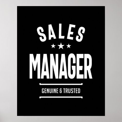 Sales Manager Job Title Gift description Poster