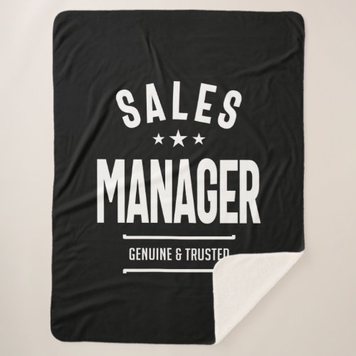 Sales Manager Job Title Gift description Sherpa Blanket