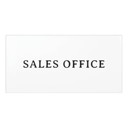 SALES OFFICE | Professional Modern Classic Room Door Sign
