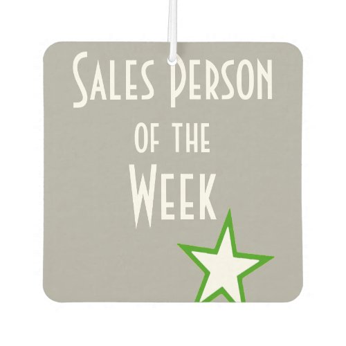 Sales Person of the Week Award Car Air Freshener