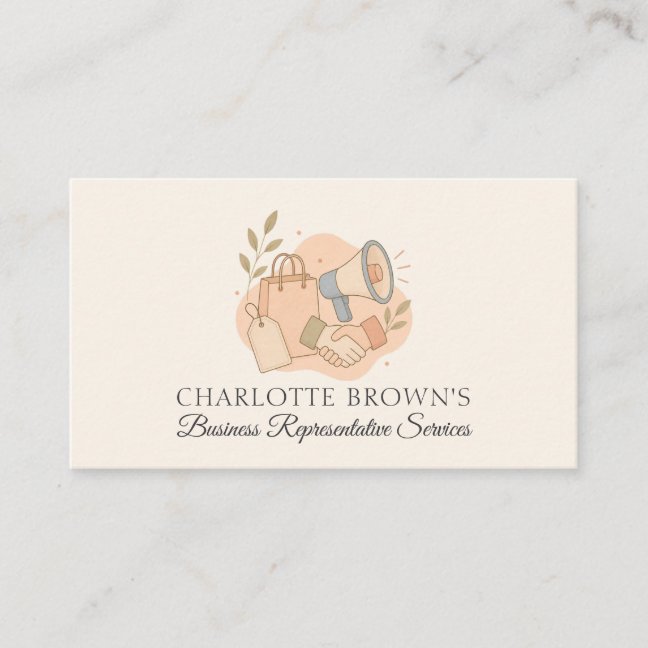 Sales Representative Marketing Client Relations Business Card