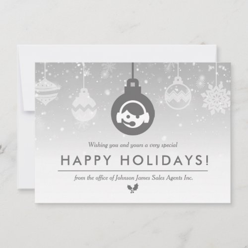 Sales + Tech Support Agents | Minimal Holiday Thank You Card