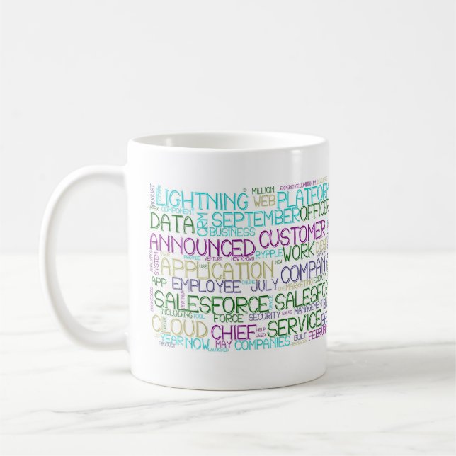 Salesforce Word Cloud Classic Mug (Left)