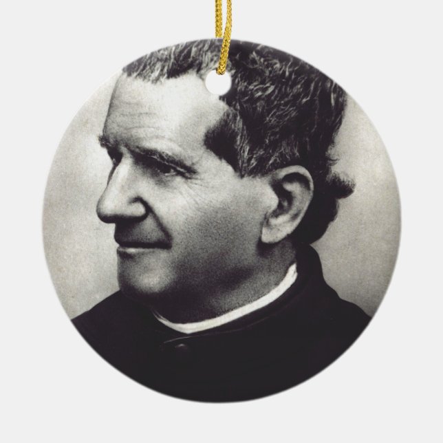 Salesian Saint Don John Bosco Ceramic Ornament (Front)
