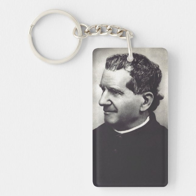 Salesian Saint Don John Bosco Keychain (Front)