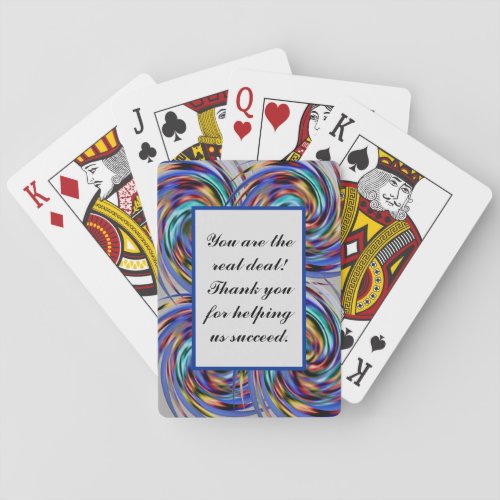 Salesman Employee Recognition Thank You Business Playing Cards