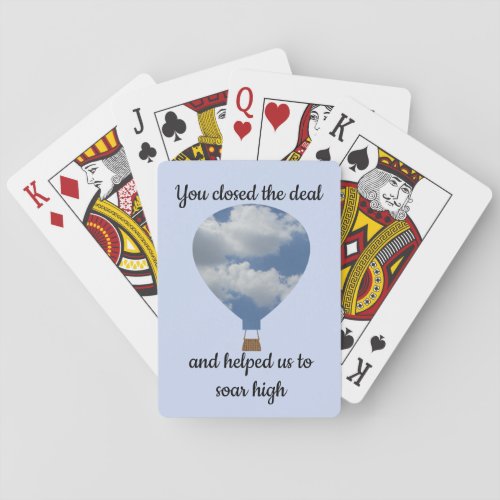 Salesman Employee Recognition Thank You Business Playing Cards