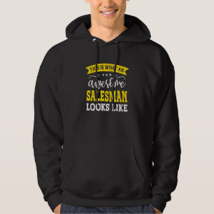 Salesman Job Title Employee Funny Worker Professio Hoodie