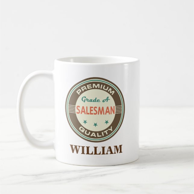 Salesman Personalized Office Mug Gift (Left)