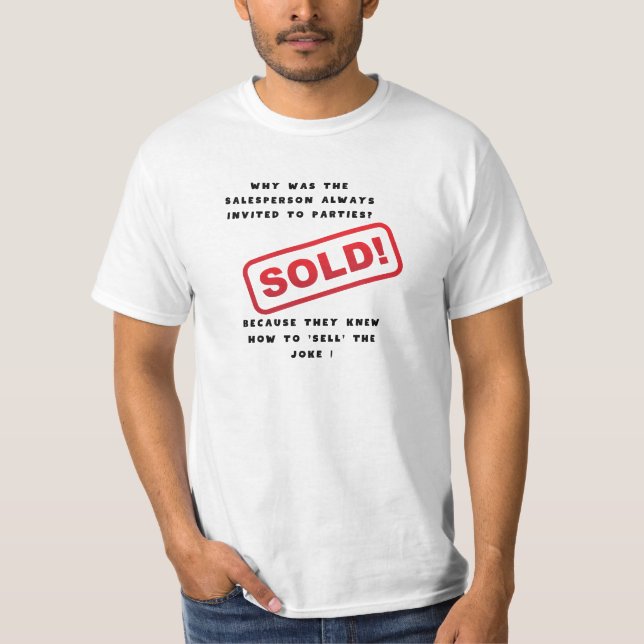 Salesman Shirt, Funny Salesperson shirt (Front)