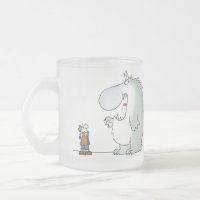 Salesmanship begins when the customer says no frosted glass coffee mug