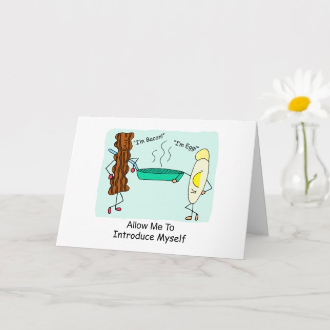 Salesperson Introduction Greeting Card (Small Plant)